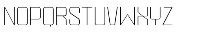 Reybon Thin Font UPPERCASE