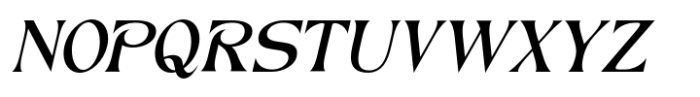 Reyka Oblique Font UPPERCASE
