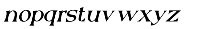 Reyka Oblique Font LOWERCASE