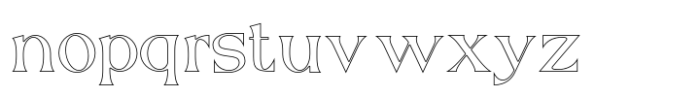 Reyka Outline Regular Font LOWERCASE