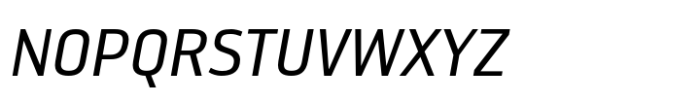 Reykjavik One A Gauge Italic Font UPPERCASE