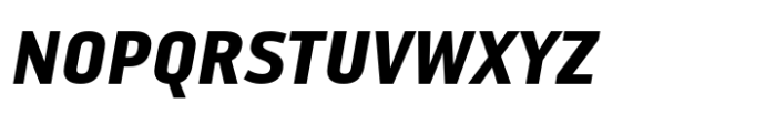 Reykjavik One D Gauge Italic Font UPPERCASE