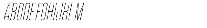 Reyonda Thin Italic Font UPPERCASE