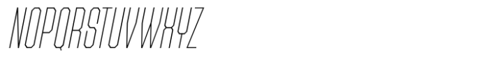 Reyonda Thin Italic Font UPPERCASE