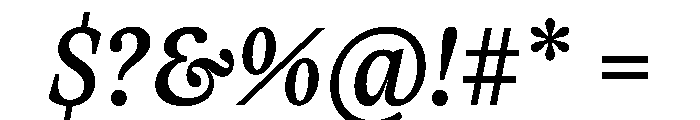 ReadableTimez ReadableBookItalic Font OTHER CHARS