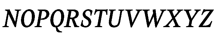 ReadableTimez ReadableBookItalic Font UPPERCASE