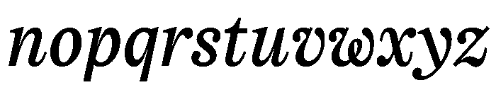ReadableTimez ReadableBookItalic Font LOWERCASE