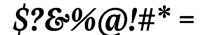 ReadableTimez ReadableMediumItalic Font OTHER CHARS