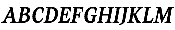 ReadableTimez ReadableMediumItalic Font UPPERCASE