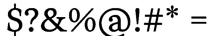 ReadableTimez ReadableRegular Font OTHER CHARS