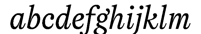 ReadableTimez ReadableRegularItalic FONT