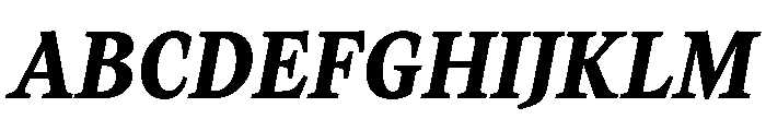 ReadableTimez ReadableSemiBoldItalic Font UPPERCASE