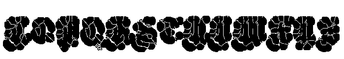 ReadyClouded Bold Font LOWERCASE