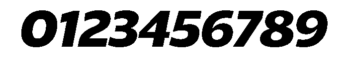 ReallySansLarge BlackItalic Font OTHER CHARS
