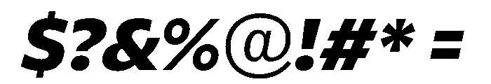 ReallySansLarge BlackItalic Font OTHER CHARS