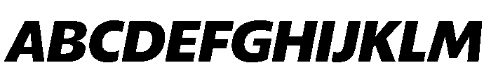 ReallySansLarge BlackItalic Font UPPERCASE