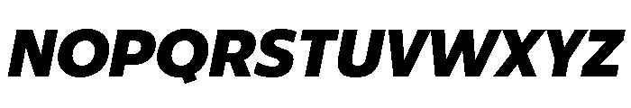 ReallySansLarge BlackItalic Font UPPERCASE