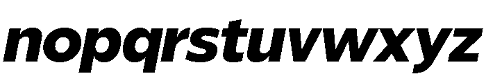 ReallySansLarge BlackItalic Font LOWERCASE