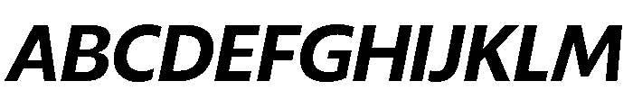 ReallySansLarge BoldItalic Font UPPERCASE