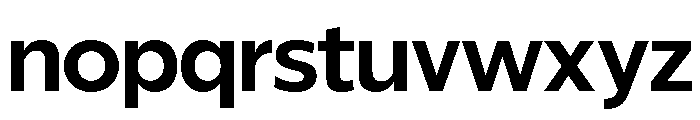 ReallySansLarge Bold Font LOWERCASE