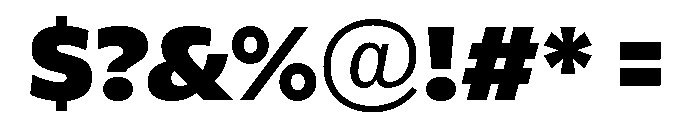 ReallySansLarge Extra Black Font OTHER CHARS