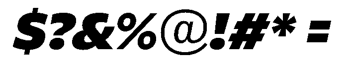 ReallySansLarge Extra BlackItalic Font OTHER CHARS