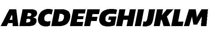 ReallySansLarge Extra BlackItalic Font UPPERCASE