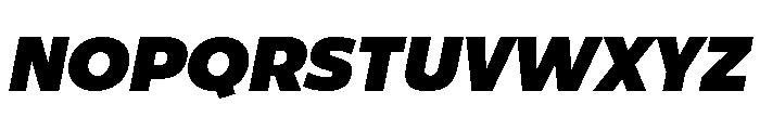 ReallySansLarge Extra BlackItalic Font UPPERCASE
