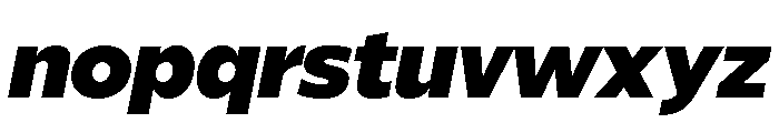 ReallySansLarge Extra BlackItalic Font LOWERCASE