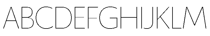 ReallySansLarge Hairline Font UPPERCASE
