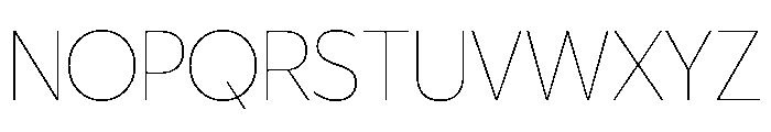 ReallySansLarge Hairline Font UPPERCASE