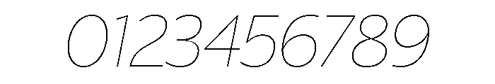 ReallySansLarge HairlineItalic Font OTHER CHARS