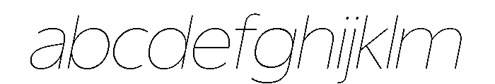 ReallySansLarge HairlineItalic FONT