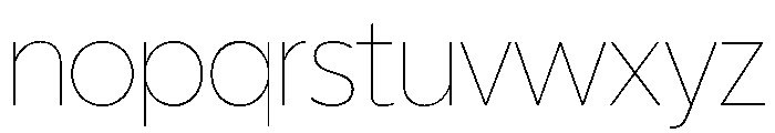 ReallySansLarge Hairline Font LOWERCASE