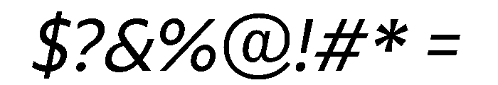 ReallySansLarge Italic Font OTHER CHARS