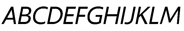 ReallySansLarge Italic Font UPPERCASE
