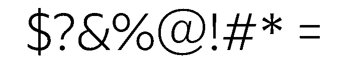 ReallySansLarge Light Font OTHER CHARS