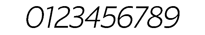ReallySansLarge LightItalic Font OTHER CHARS