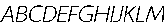 ReallySansLarge LightItalic Font UPPERCASE