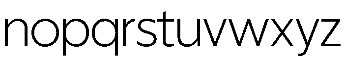 ReallySansLarge Light Font LOWERCASE
