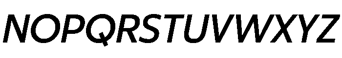 ReallySansLarge SemiboldItalic Font UPPERCASE