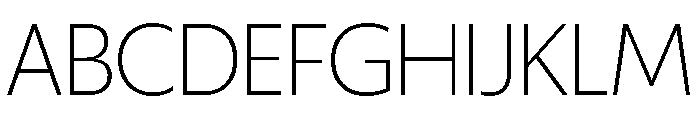 ReallySansLarge Thin Font UPPERCASE