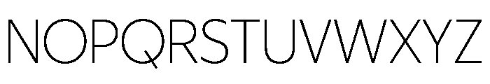 ReallySansLarge Thin Font UPPERCASE
