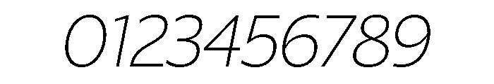 ReallySansLarge ThinItalic Font OTHER CHARS