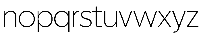 ReallySansLarge Thin Font LOWERCASE