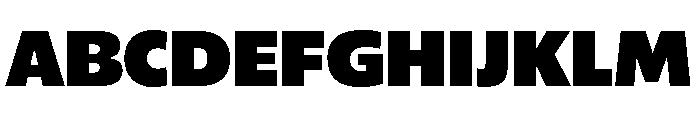 ReallySansLarge Ultra Font UPPERCASE