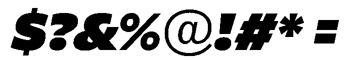 ReallySansLarge UltraItalic Font OTHER CHARS