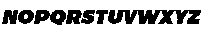 ReallySansLarge UltraItalic Font UPPERCASE