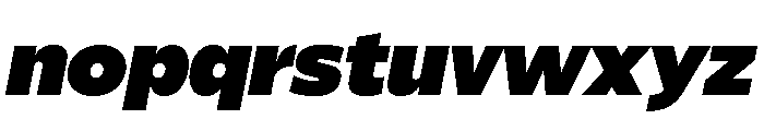 ReallySansLarge UltraItalic Font LOWERCASE
