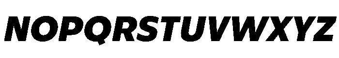 ReallySansSmall BlackItalic Font UPPERCASE